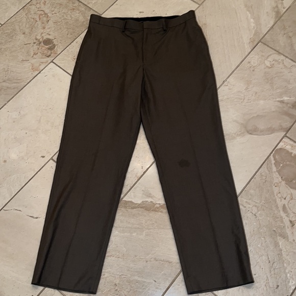 Geoffrey Beene’s Men’s 2 Button Brown Wool Blazer, Size 44L. Flat Front Pants. - Picture 7 of 8